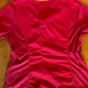 Red Koi scrub top - Medium